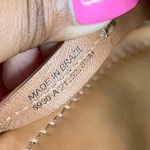 AUTHENTIC TORY BURCH TAN LEATHER MILLER SANDALS - Picture 10 of 15